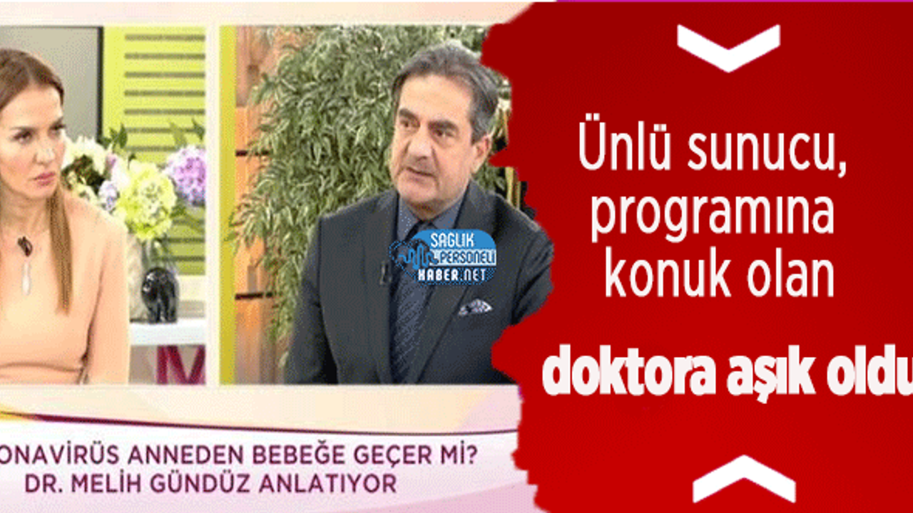 Ünlü sunucu, programına konuk olan doktora aşık oldu