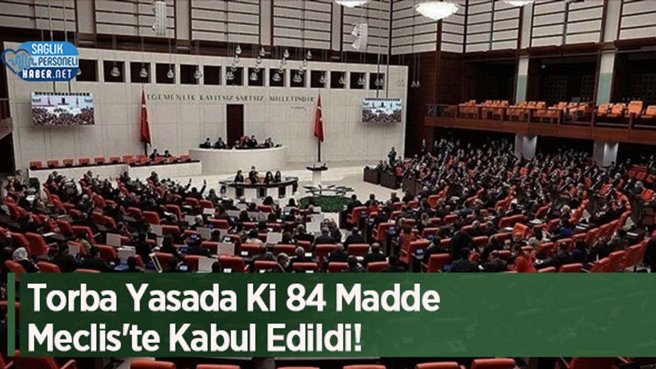Torba Yasada Ki 84 Madde Meclis'te Kabul Edildi!