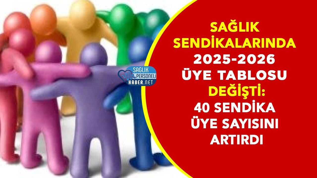 Sağlık Sendikalarında 2025-2026 Üye Tablosu Değişti: 40 Sendika Üye Sayısını Artırdı