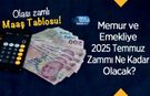 Memur ve Emekliye 2025 Temmuz Zammı Ne Kadar Olacak? Sabah Gazetesi Hesapladı!