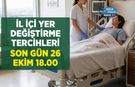 İl İçi Yer Değiştirmede Tercih Süresi Daralıyor: Son Gün 26 Ekim