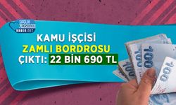 Kamu İşçisi Zamlı Bordrosu Çıktı: 22 Bin 690 TL