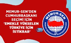 Memur-Sen'den Cumhurbaşkanı Seçimi İçin 'Emekle Yükselen Türkiye İçin İstikrar'