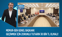 Memur-Sen Genel Başkanı: Geçinmek İçin Zorunlu Tutar 30 Bin TL Olmalı!