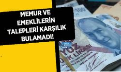 Memur ve Emeklilerin Talepleri Karşılık Bulamadı!