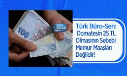 Türk Büro-Sen: Domatesin 25 TL Olmasının Sebebi Memur Maaşları Değildir!