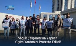 Sağlık Çalışanlarına Yapılan Giyim Yardımını Protesto Edildi!