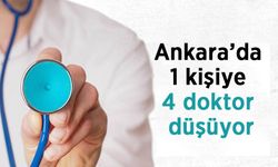 Ankara’da 1 kişiye 4 doktor düşüyor