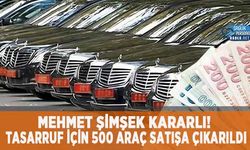 Mehmet Şimşek Kararlı! Tasarruf İçin 500 Araç Satışa Çıkarıldı