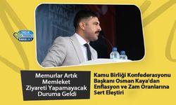 Kamu Birliği Konfederasyonu Başkanı Osman Kaya'dan Enflasyon ve Zam Oranlarına Sert Eleştiri