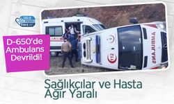 D-650'de Ambulans Devrildi! Sağlıkçılar ve Hasta Ağır Yaralı