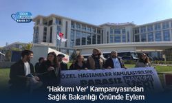 ‘Hakkımı Ver’ Kampanyasından Sağlık Bakanlığı Önünde Eylem