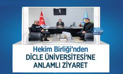 Hekim Birliği’nden Dicle Üniversitesi’ne Anlamlı Ziyaret