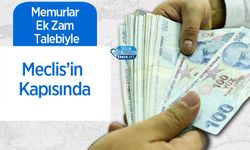 Memurlar Ek Zam Talebiyle Meclis’in Kapısında