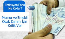 Memur ve Emekli Ocak Zammı İçin Kritik Veri: Enflasyon Farkı Ne Kadar?