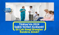 Türkiye'nin 2024 Sağlık Verileri Açıklandı! En Çok Hangi Branştan Randevu Alındı?