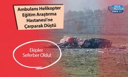 Ambulans Helikopter Eğitim Araştırma Hastanesi’ne Çarparak Düştü: Ekipler Seferber Oldu!