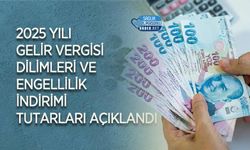 2025 Yılı Gelir Vergisi Dilimleri ve Engellilik İndirimi Tutarları Açıklandı