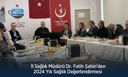 İl Sağlık Müdürü Dr. Fatih Şahin'den 2024 Yılı Sağlık Değerlendirmesi