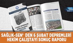 Sağlık-Sen’den 6 Şubat Depremleri Hekim Çalıştayı Sonuç Raporu