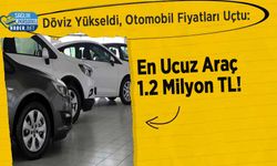 Döviz Yükseldi, Otomobil Fiyatları Uçtu: En Ucuz Araç 1.2 Milyon TL!