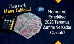 Memur ve Emekliye 2025 Temmuz Zammı Ne Kadar Olacak? Sabah Gazetesi Hesapladı!