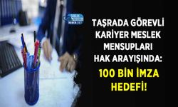 Taşrada Görevli Kariyer Meslek Mensupları Hak Arayışında: 100 Bin İmza Hedefi!