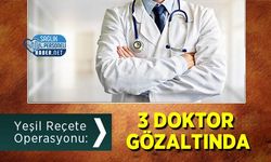 Yeşil Reçete Operasyonu: 3 Doktor Gözaltında