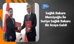 Sağlık Bakanı Memişoğlu İle Suriye Sağlık Bakanı Bir Araya Geldi
