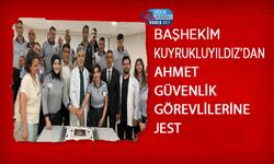Başhekim Kuyrukluyıldız’dan Güvenlik Görevlilerine Jest