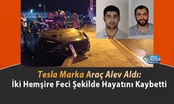Tesla Marka Araç Alev Aldı: İki Hemşire Feci Şekilde Hayatını Kaybetti