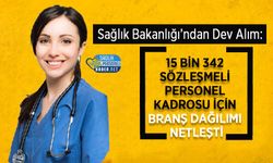 Sağlık Bakanlığı’ndan Dev Alım: 15 Bin 342 Sözleşmeli Personel Kadrosu İçin Branş Dağılımı Netleşti
