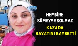Hemşire Sümeyye Solmaz Kazada Hayatını Kaybetti