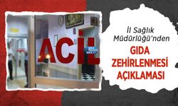 İl Sağlık Müdürlüğü’nden Gıda Zehirlenmesi Açıklaması