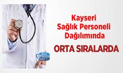 Kayseri Sağlık Personeli Dağılımında Orta Sıralarda