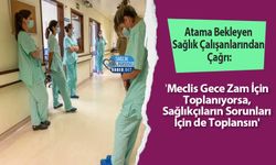 'Meclis Gece Zam İçin Toplanıyorsa, Sağlıkçıların Sorunları İçin de Toplansın'