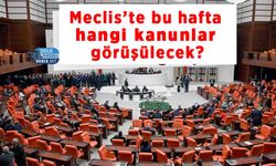 Mecliste Bu Hafta Hangi Konular Görüşülecek?