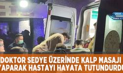 Doktor Sedye Üzerinde Kalp Masajı Yaparak Hastayı Hayata Tutundurdu