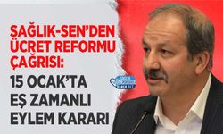 Sağlık-Sen’den Ücret Reformu Çağrısı: 15 Ocak’ta Eş Zamanlı Eylem Kararı
