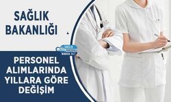 Sağlık Bakanlığı Personel Alımlarında Yıllara Göre Değişim
