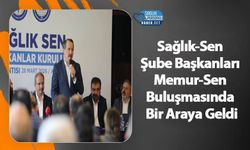 Sağlık-Sen Şube Başkanları Memur-Sen Buluşmasında Bir Araya Geldi
