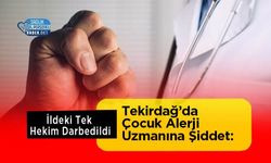 Tekirdağ’da Çocuk Alerji Uzmanına Şiddet: İldeki Tek Hekim Darbedildi