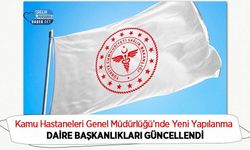 Kamu Hastaneleri Genel Müdürlüğü’nde Yeni Yapılanma: Daire Başkanlıkları Güncellendi