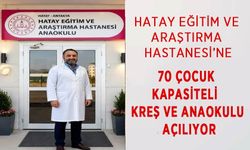 Hatay Eğitim ve Araştırma Hastanesi’ne 70 Çocuk Kapasiteli  Kreş ve Anaokulu Açılıyor