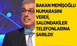 Bakan Memişoğlu Numarasını Verdi, Salondakiler Telefonlarına Sarıldı!