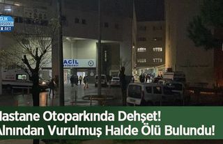 Hastane Otoparkında Dehşet! Alnından Vurulmuş Halde Ölü Bulundu!