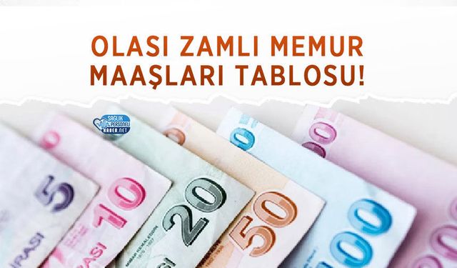 15 Temmuz 2024 zamlı memur maaşları tablosu: Yenilenen senaryo!