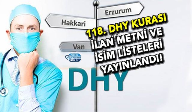 118. DHY Kurası İlanı Yayımlandı! - 118. Devlet Hizmet Yükümlülüğü