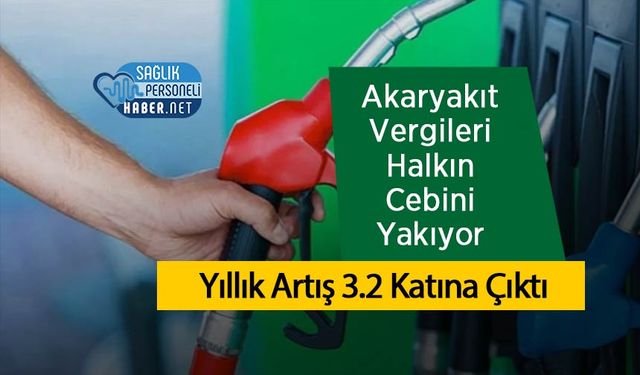 Akaryakıt Vergileri Halkın Cebini Yakıyor: Yıllık Artış 3.2 Katına Çıktı