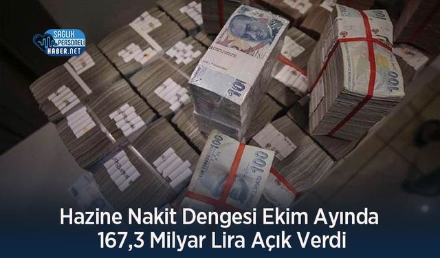 Hazine Nakit Dengesi Ekim Ayında 167,3 Milyar Lira Açık Verdi